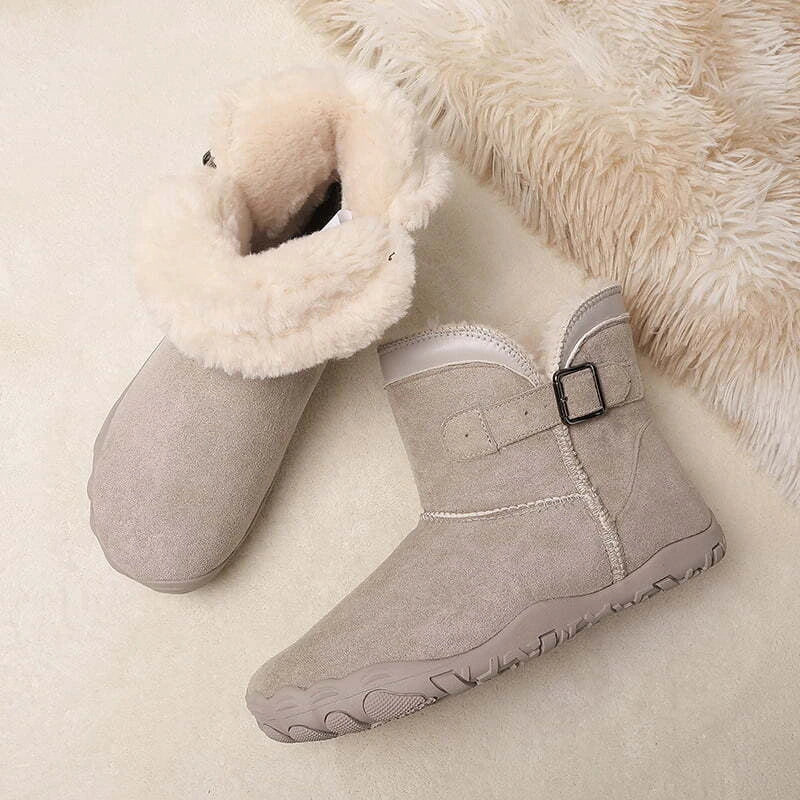 Cozely - Women's Fur-Lined & Ergonomic Barefoot Shoes