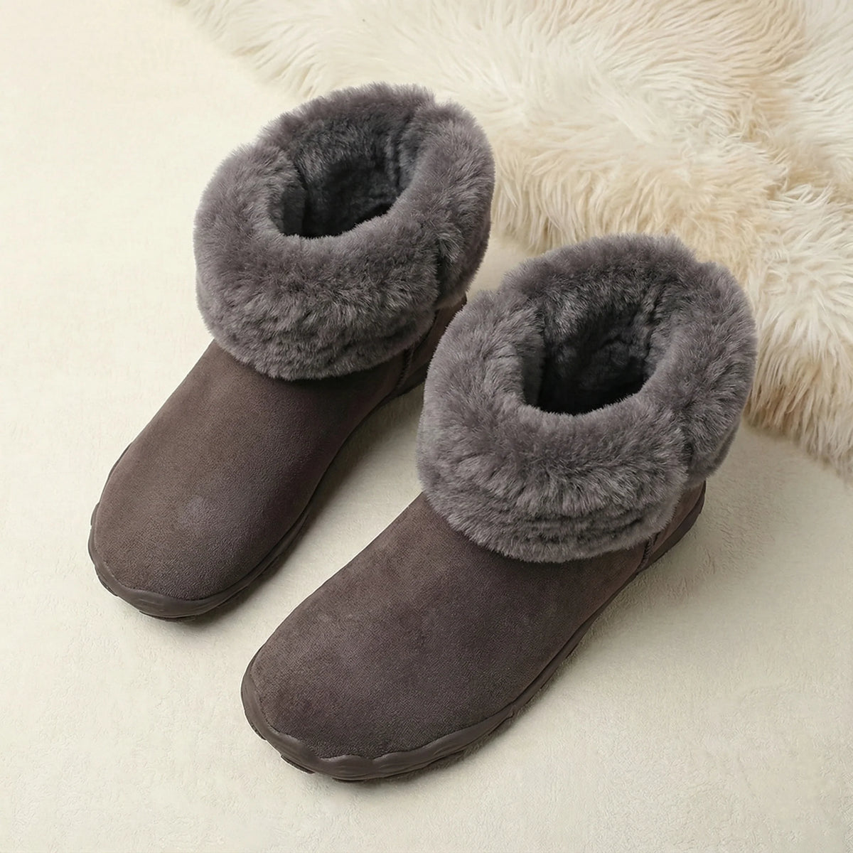 Cozely - Women's Fur-Lined & Ergonomic Barefoot Shoes