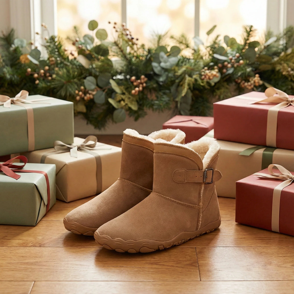 Cozely - Women's Fur-Lined & Ergonomic Barefoot Shoes