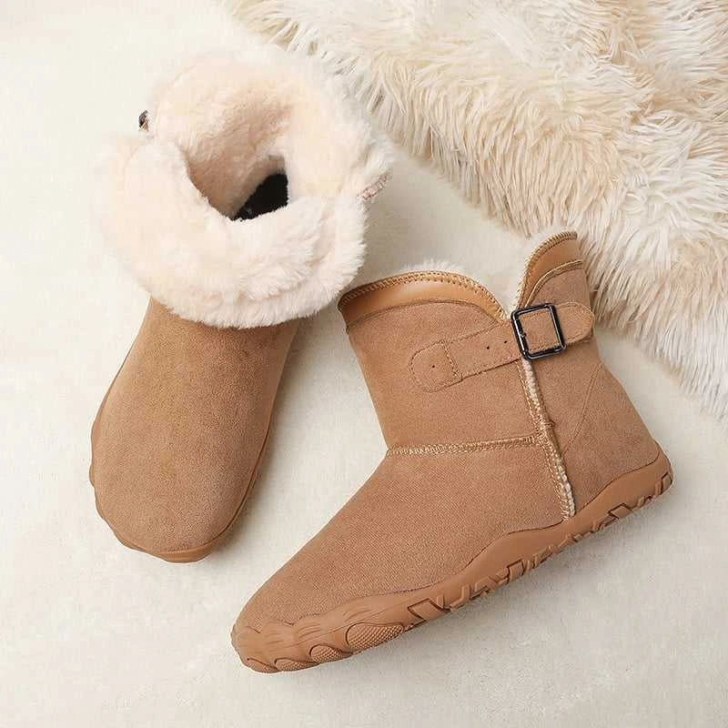 Cozely - Women's Fur-Lined & Ergonomic Barefoot Shoes