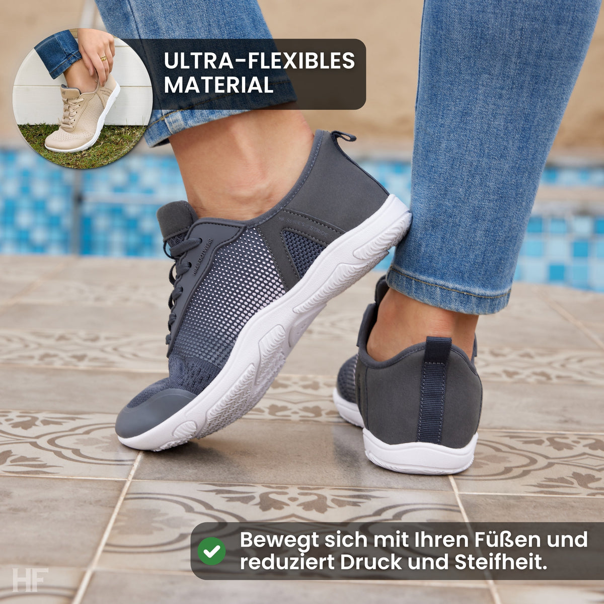HF Stride – Hands-Free & Ergonomic Barefoot Shoes