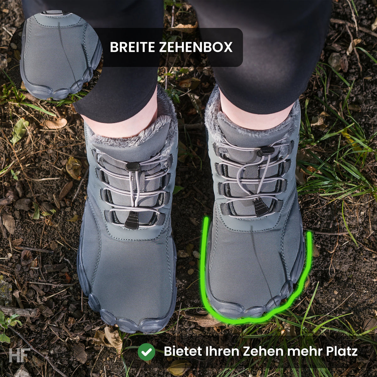 Caspar Pro - Non-slip & Water-Resistant Winter Barefoot Shoe