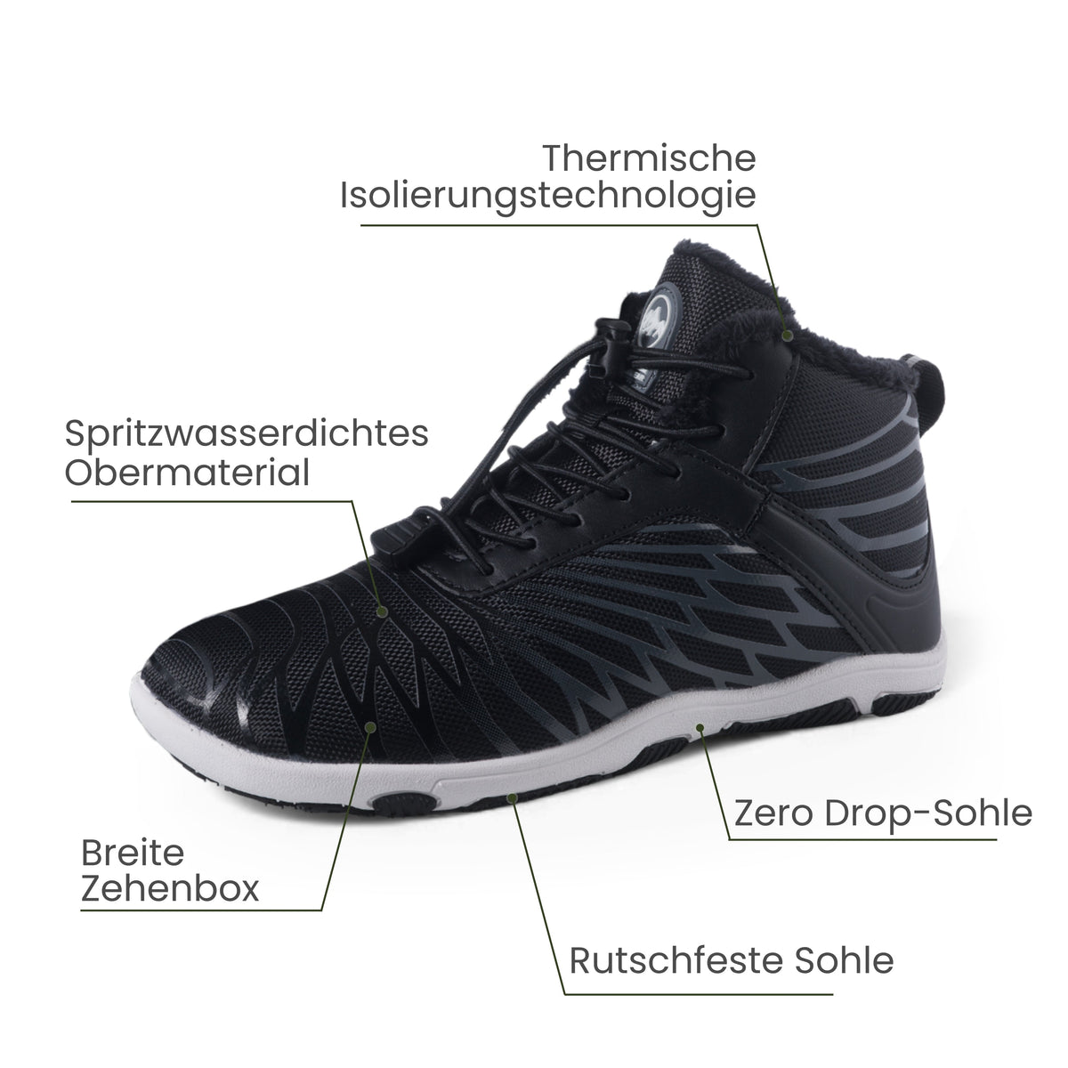 Lorax Comfort – Ergonomic & Supportive Winter Barefoot Shoes