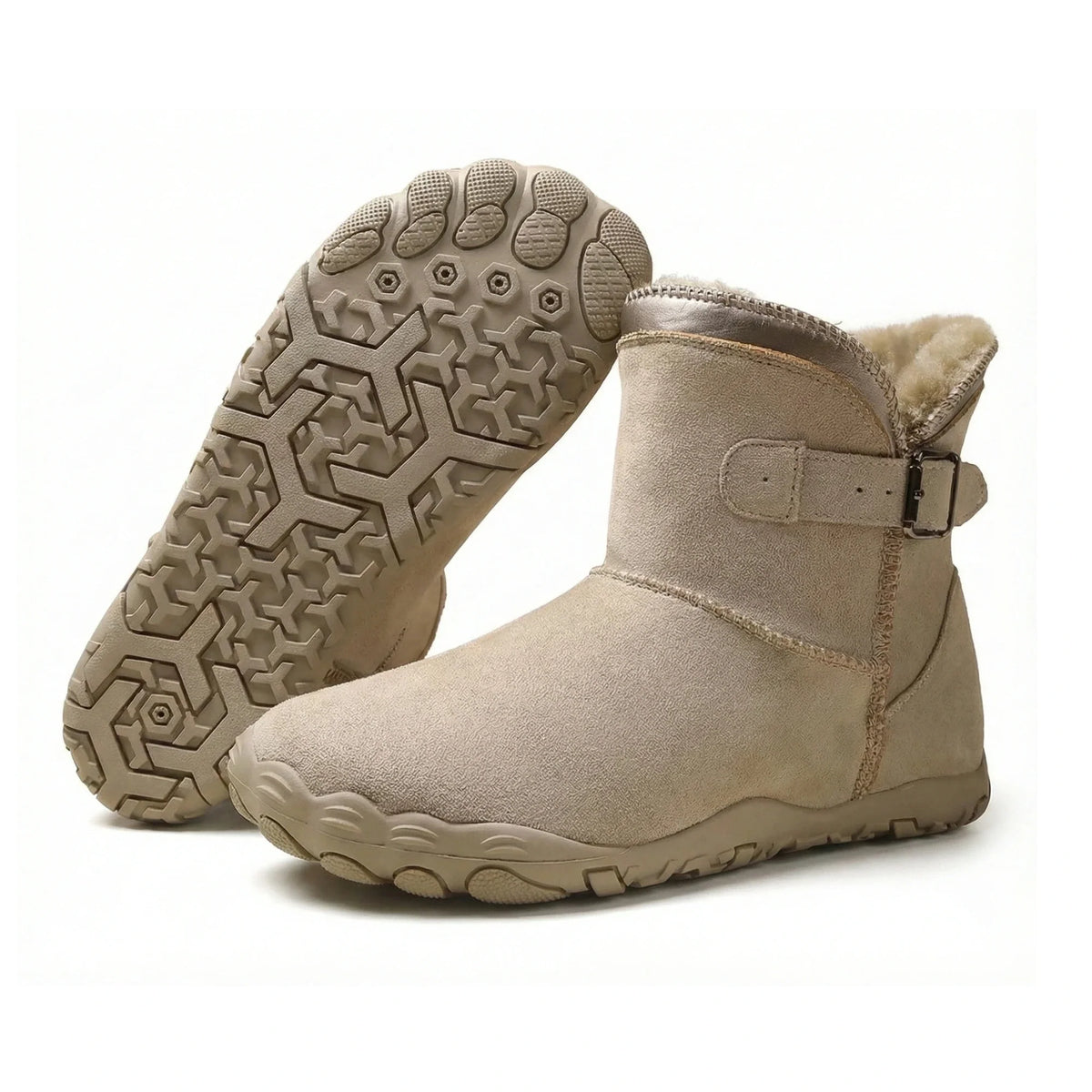 Cozely - Women's Fur-Lined & Ergonomic Barefoot Shoes