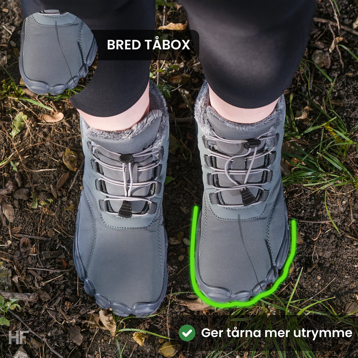 Caspar Pro - Non-slip & Water-Resistant Winter Barefoot Shoe