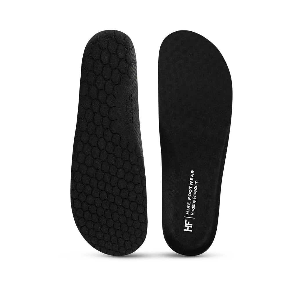 Black Barefoot Insoles – High-Density Foam Comfort